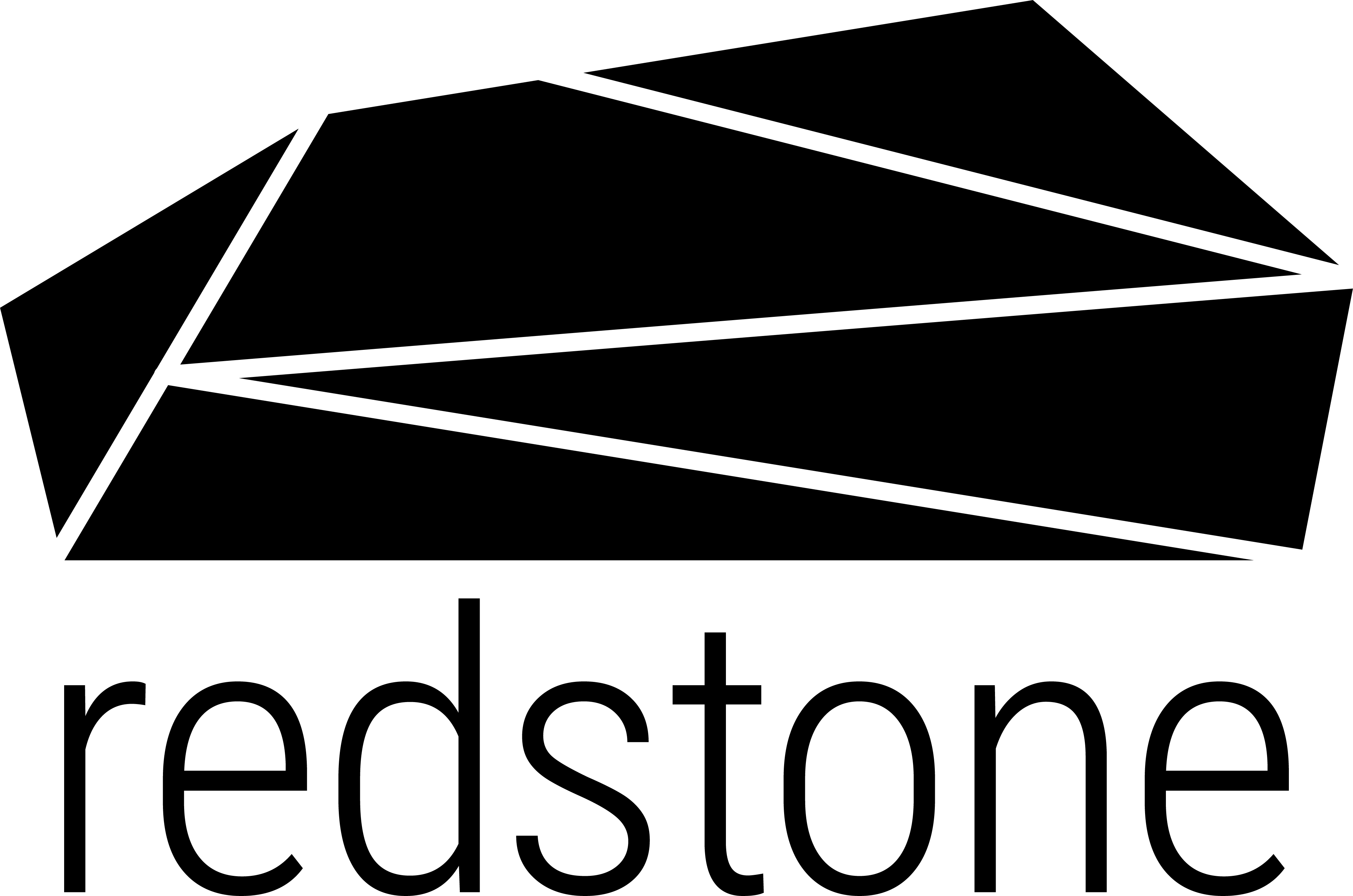 Redstone logo - black
